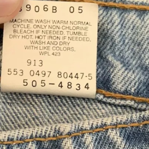 Levi’s 505 1990s Vintage 90s deadstock - Picture 5 of 5